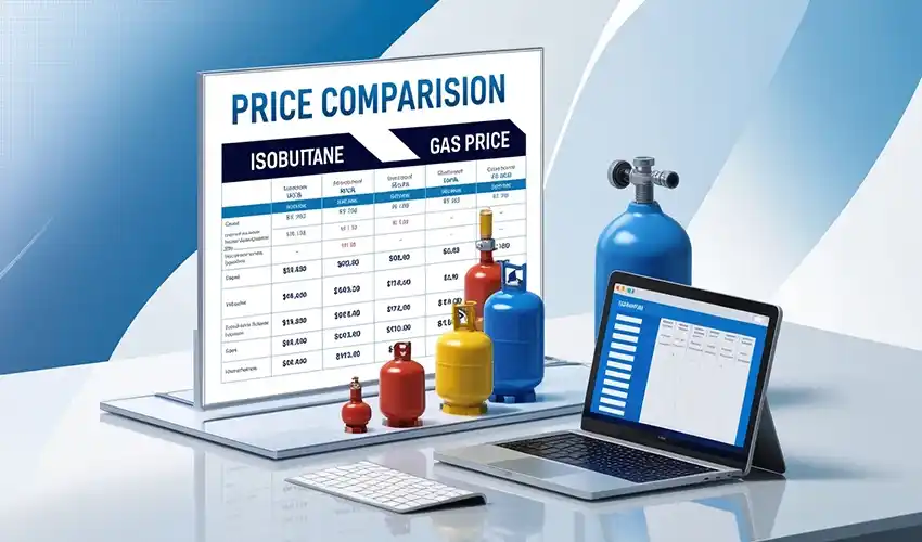 مقایسه قیمت ایزوبوتان با دیگر محصولات گازی
